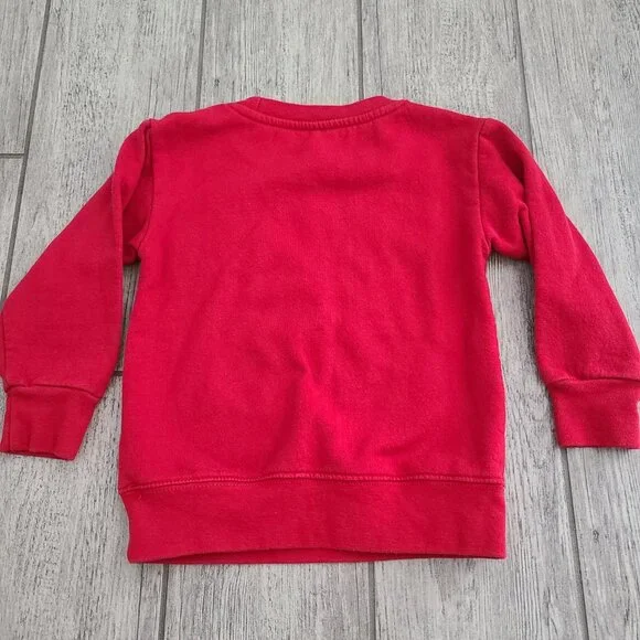 Disney Junior Pluto Christmas Holiday Sweatshirt Red Size Toddler 3T - Picture 5 of 6